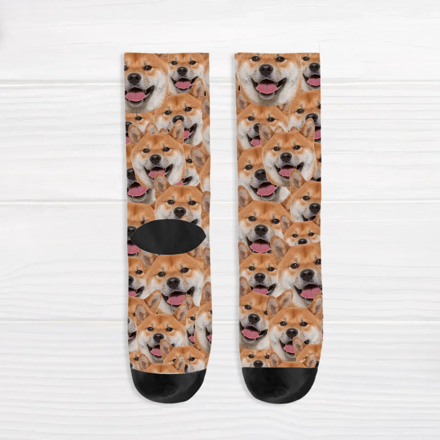 Personalised Socks With Dog Or Cat - Wild photo pattern