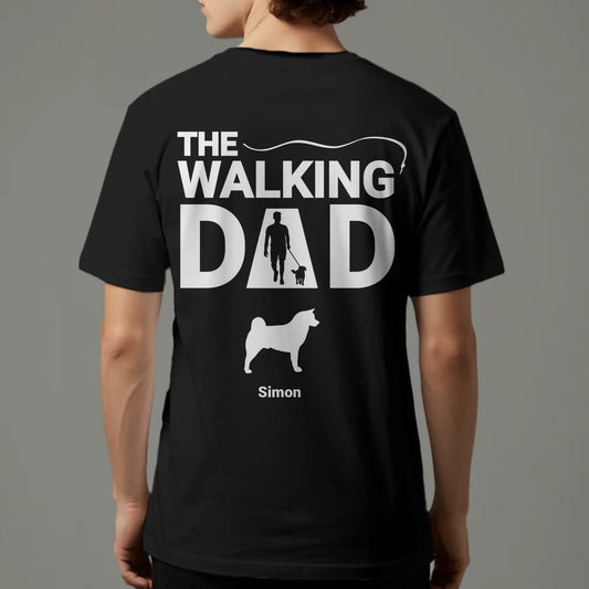 Personalised T-Shirt With Dog - The Walking Dad / The Walking Mum
