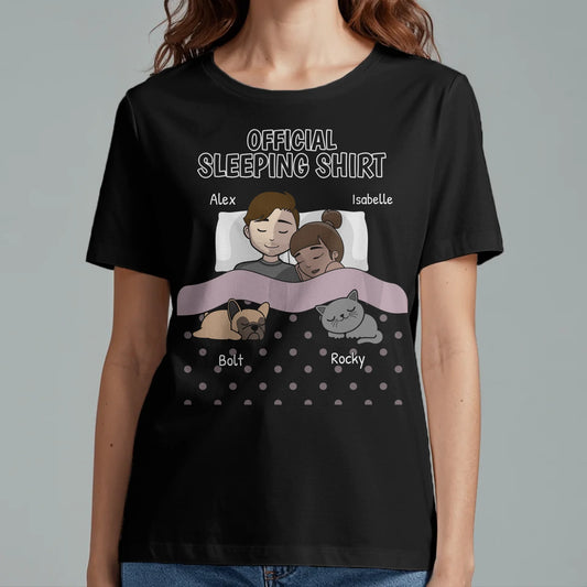 Personalised T-Shirt With Dog or Cat - Cuddle Time With Pets