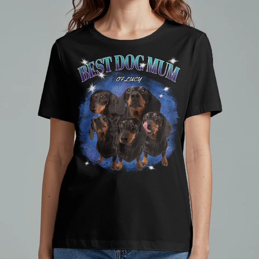 Personalised T-Shirt With Dog or Cat - Your 90s Photo