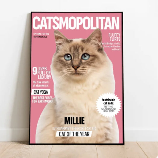 Personalised Poster With Cat - Catmopolitan