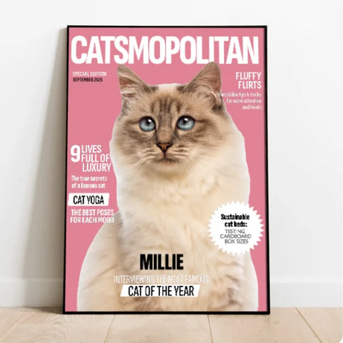 Personalised Poster With Cat - Catmopolitan - Featured Image