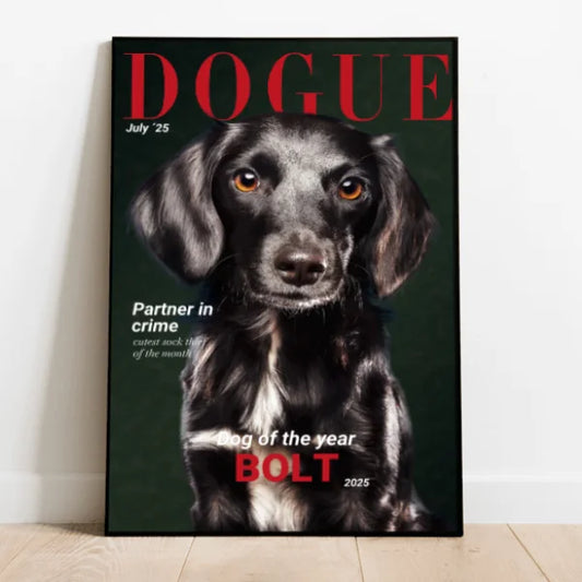 Personalised Poster With Dog - Dogue