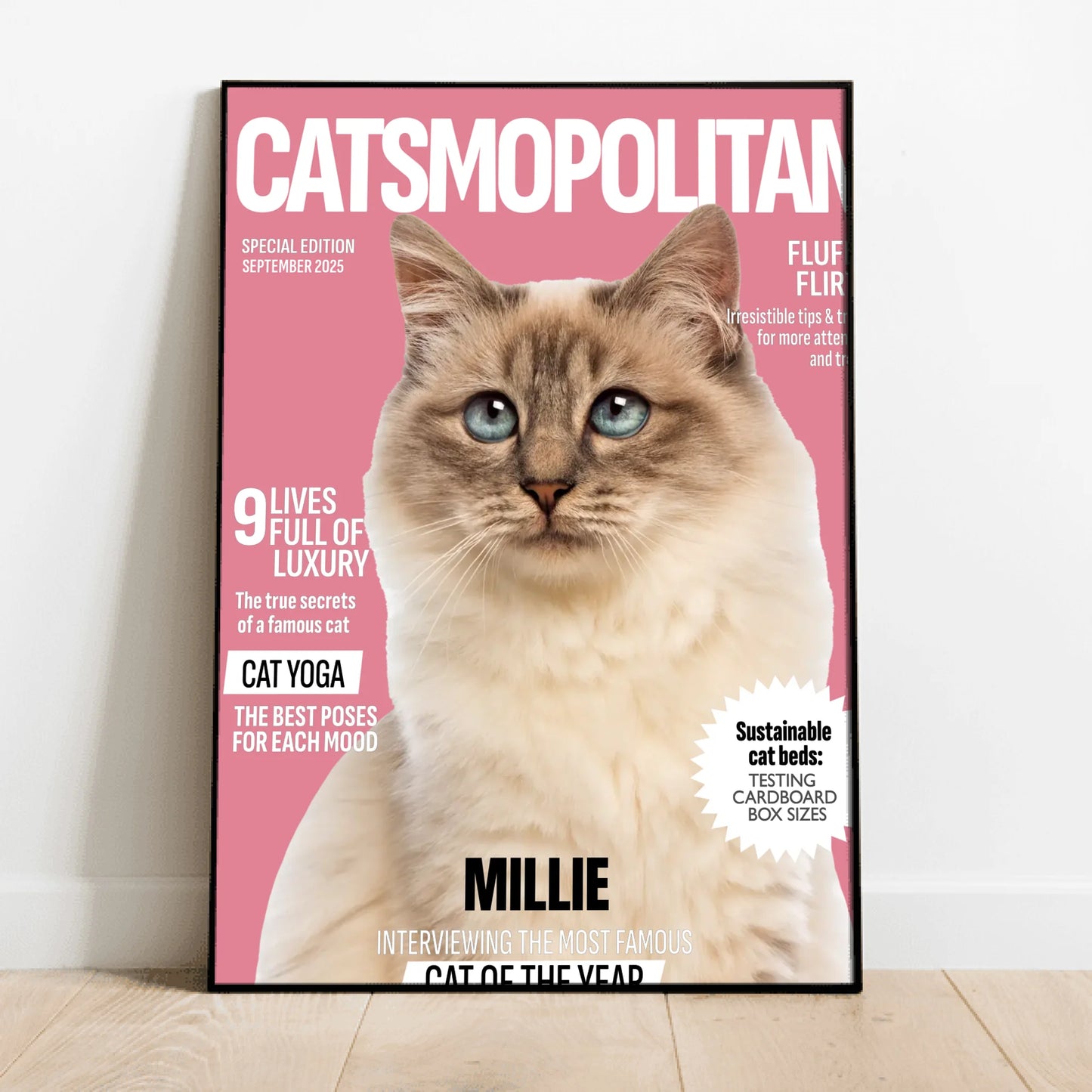 Personalised Poster With Cat - Catmopolitan
