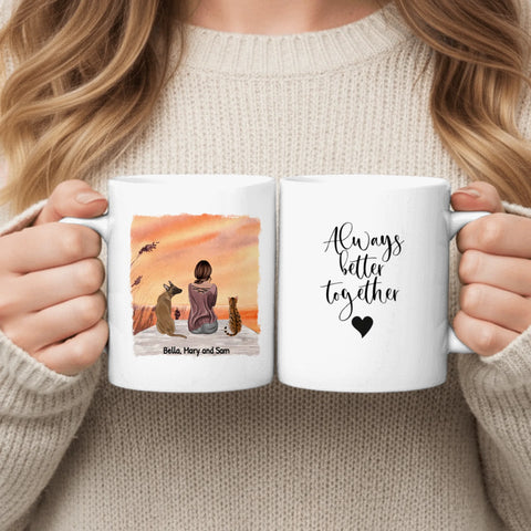 Personalised Mug With Dog or Cat - Together With My Pet - Featured Image