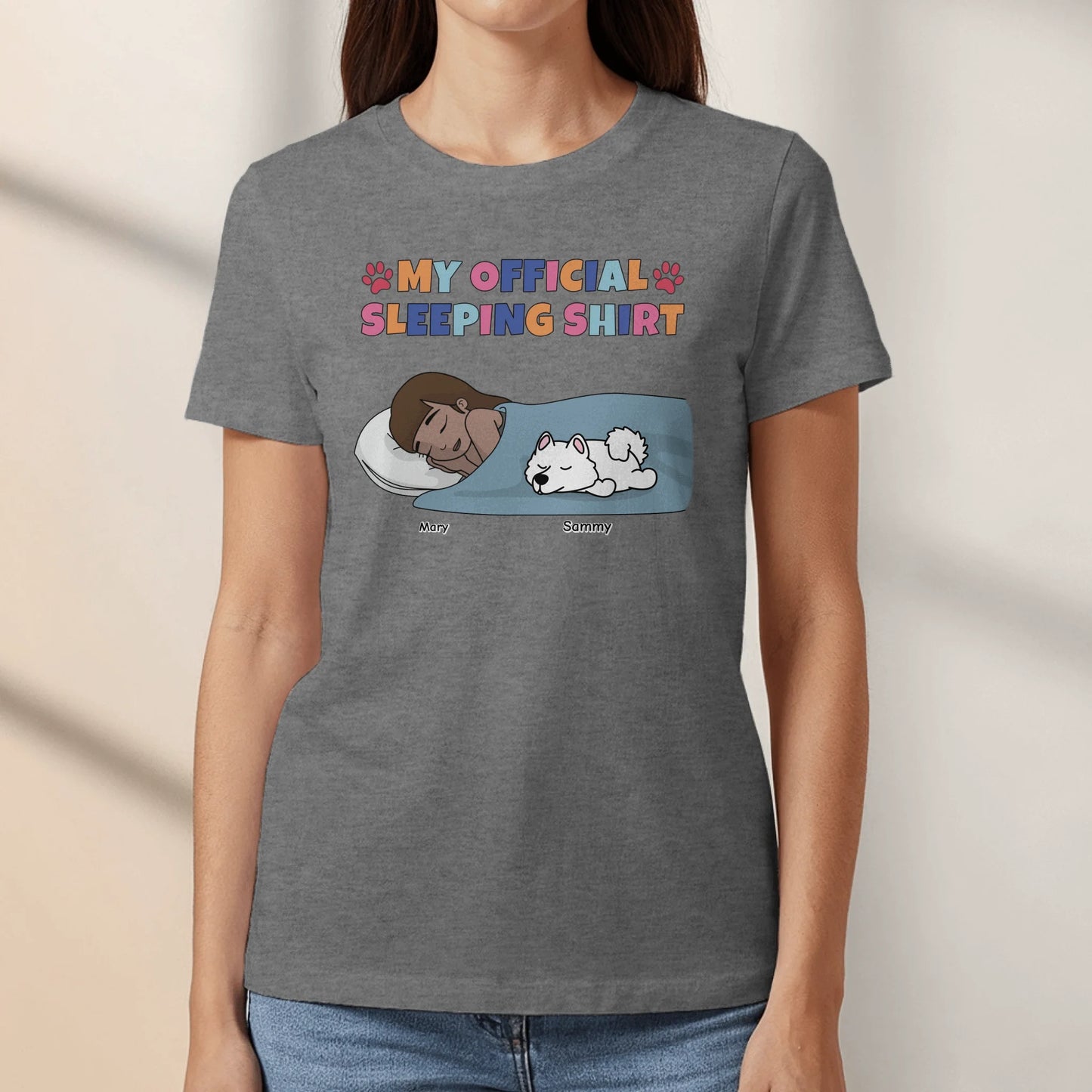 Personalised T-Shirt With Dog or Cat - My Pyjama Shirt