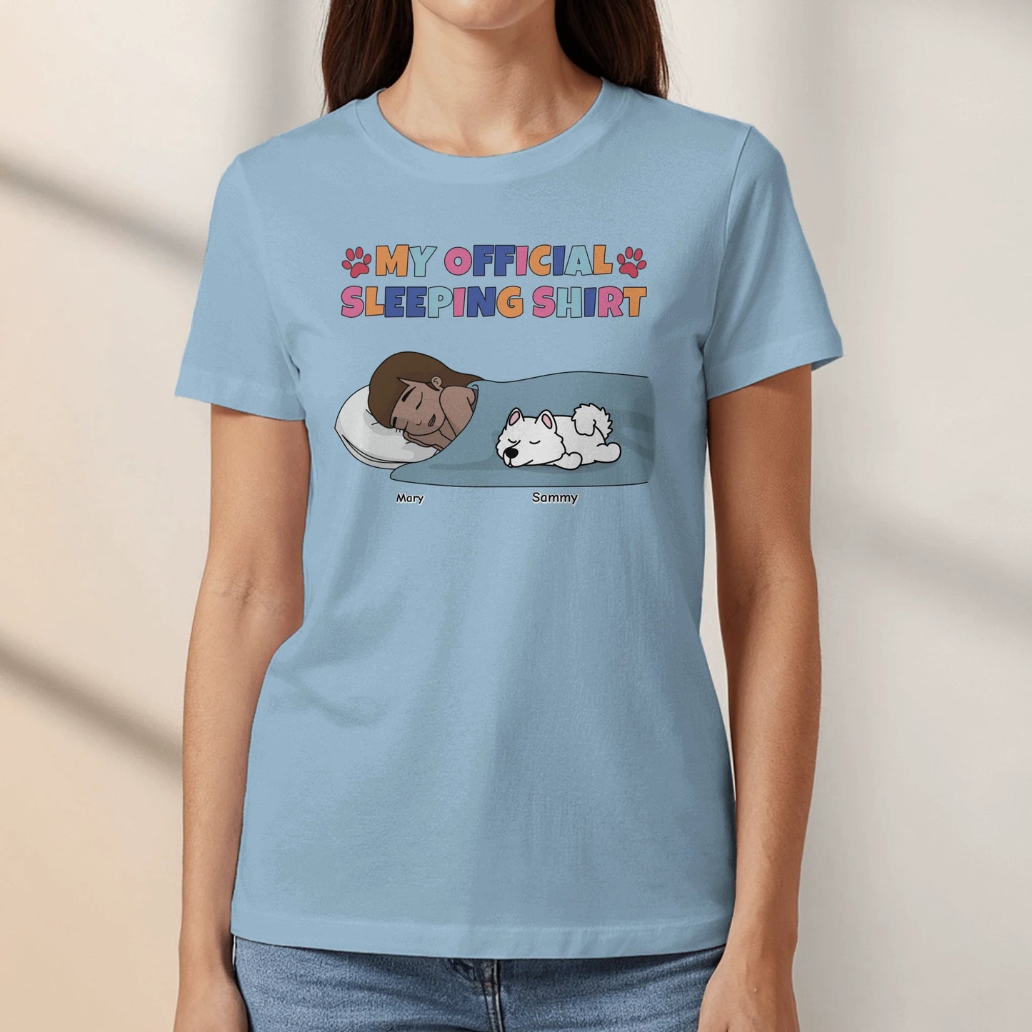 Personalised T-Shirt With Dog or Cat - My Pyjama Shirt