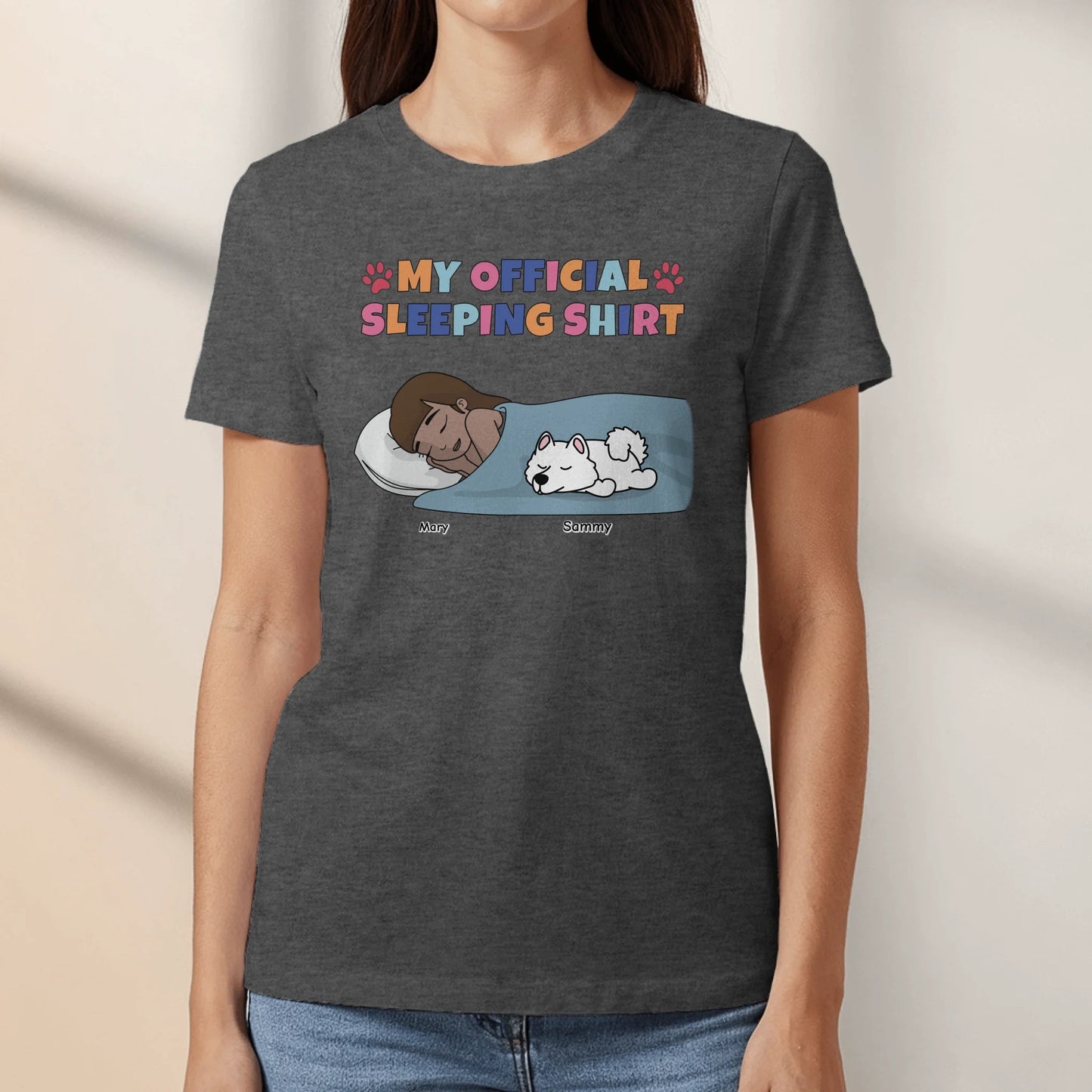 Personalised T-Shirt With Dog or Cat - My Pyjama Shirt