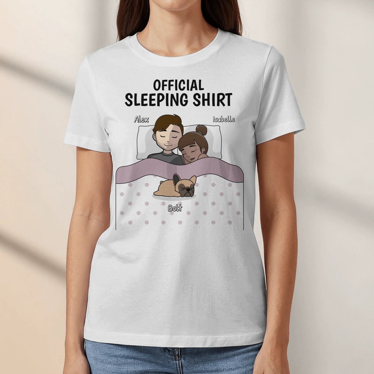 Personalised T-Shirt With Dog or Cat - Cuddle Time With Pets