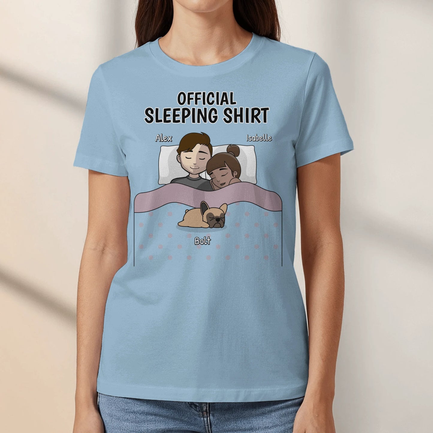 Personalised T-Shirt With Dog or Cat - Cuddle Time With Pets