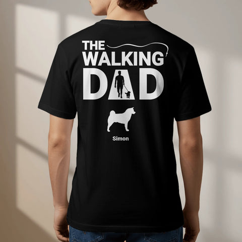 Personalised T-Shirt With Dog - The Walking Dad / The Walking Mum - Featured Image