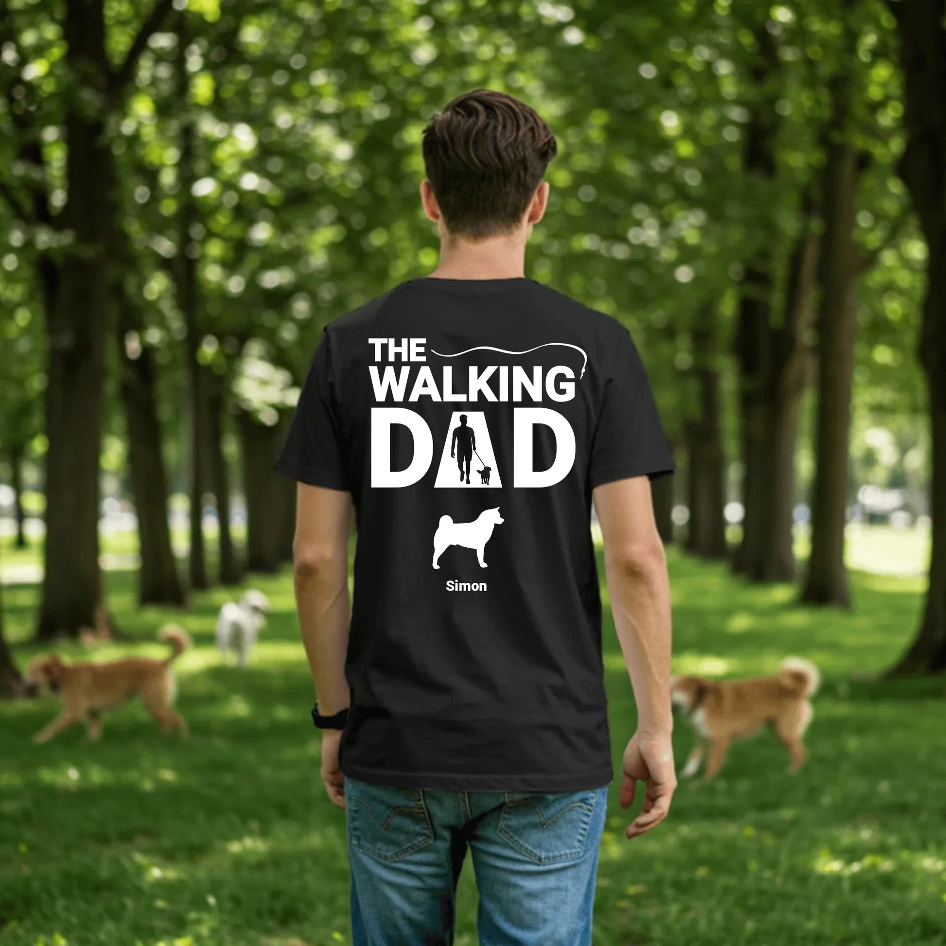 Man in dog park - Black