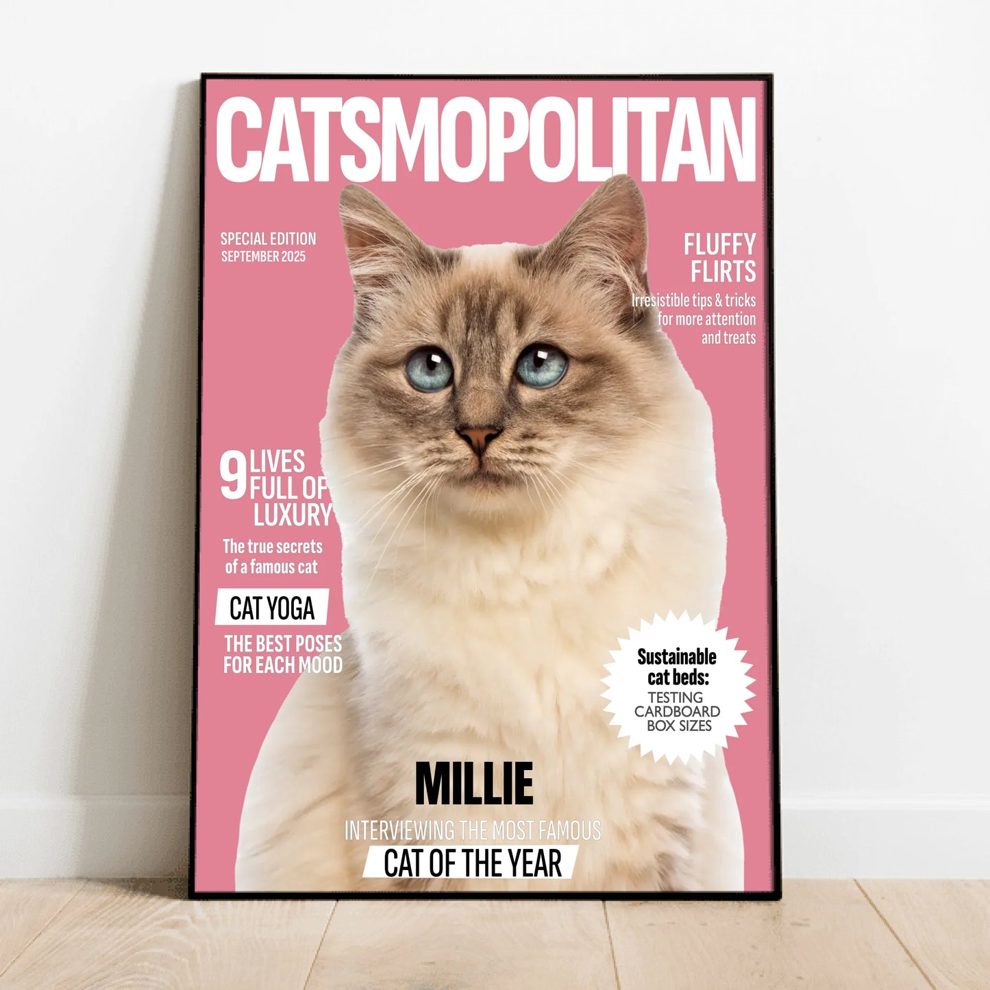 Personalised Poster With Cat - Catmopolitan