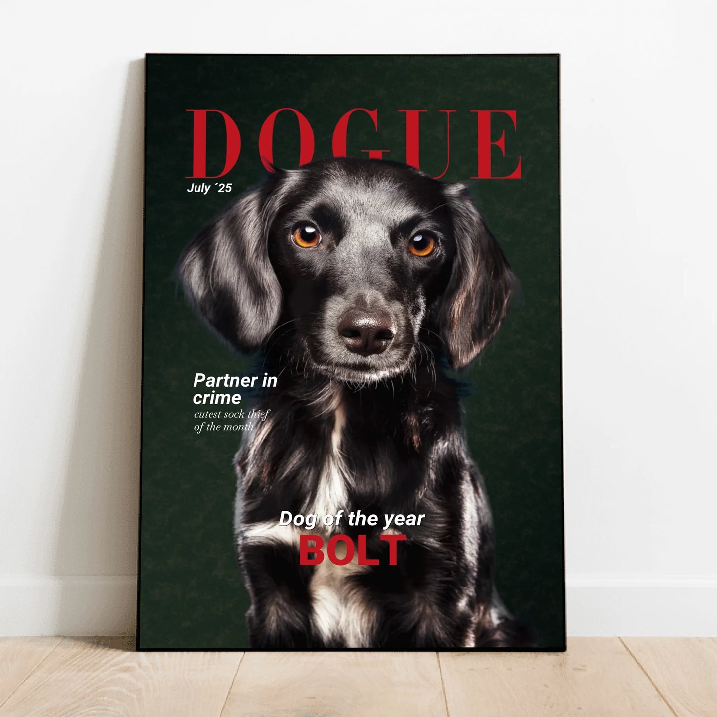 Personalised Poster With Dog - Dogue
