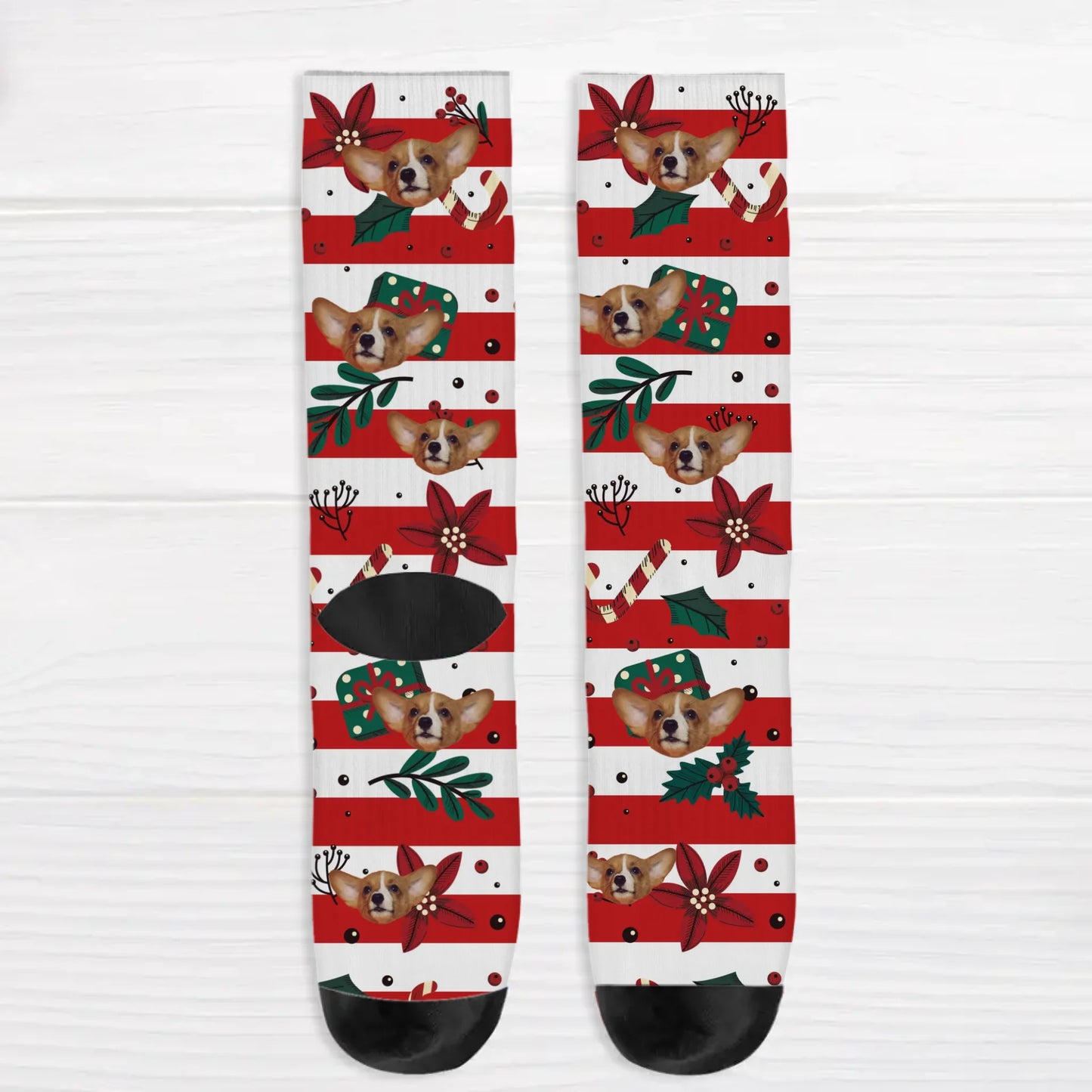 Personalised Socks With Dog Or Cat - Merry Christmas