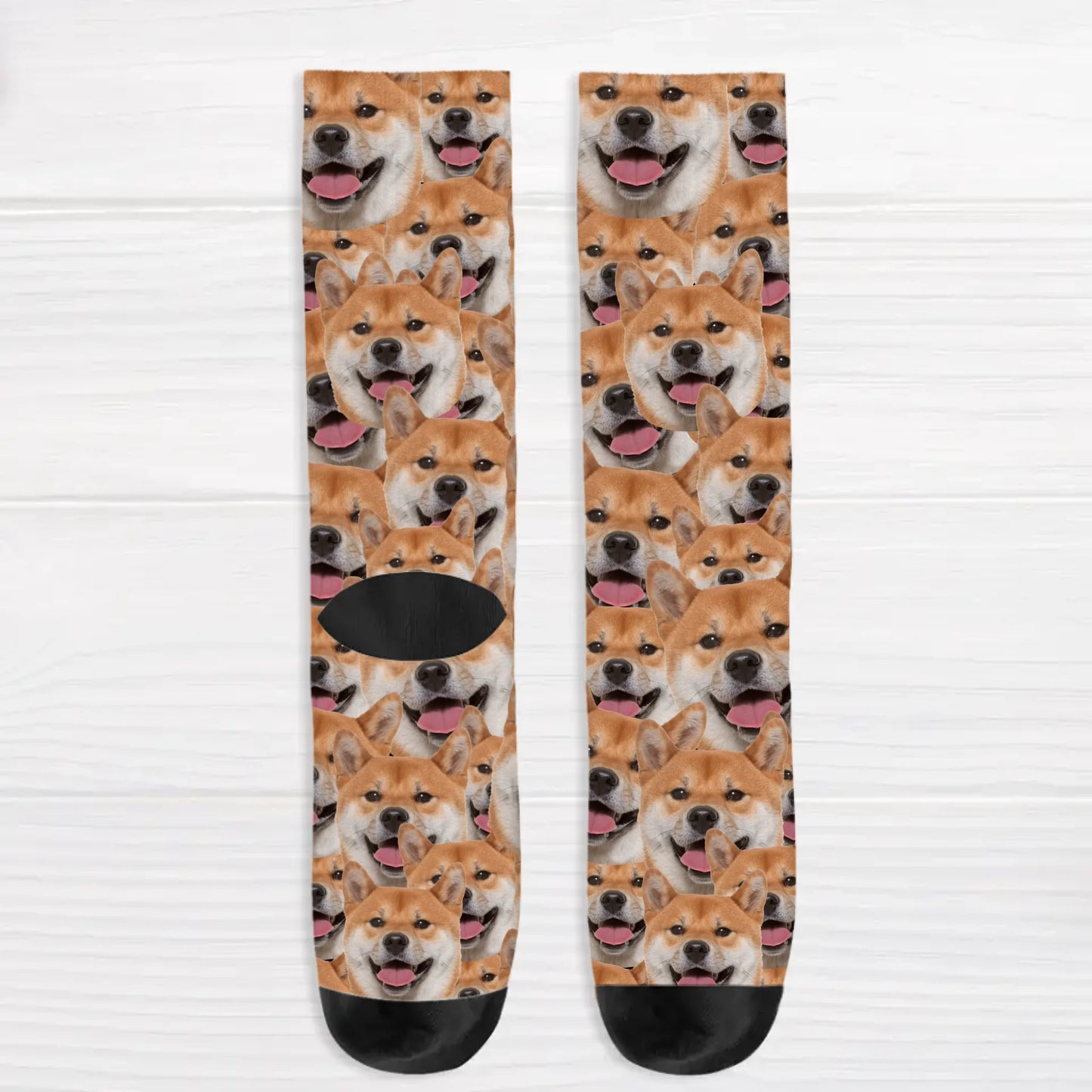 Personalised Socks With Dog Or Cat - Wild photo pattern
