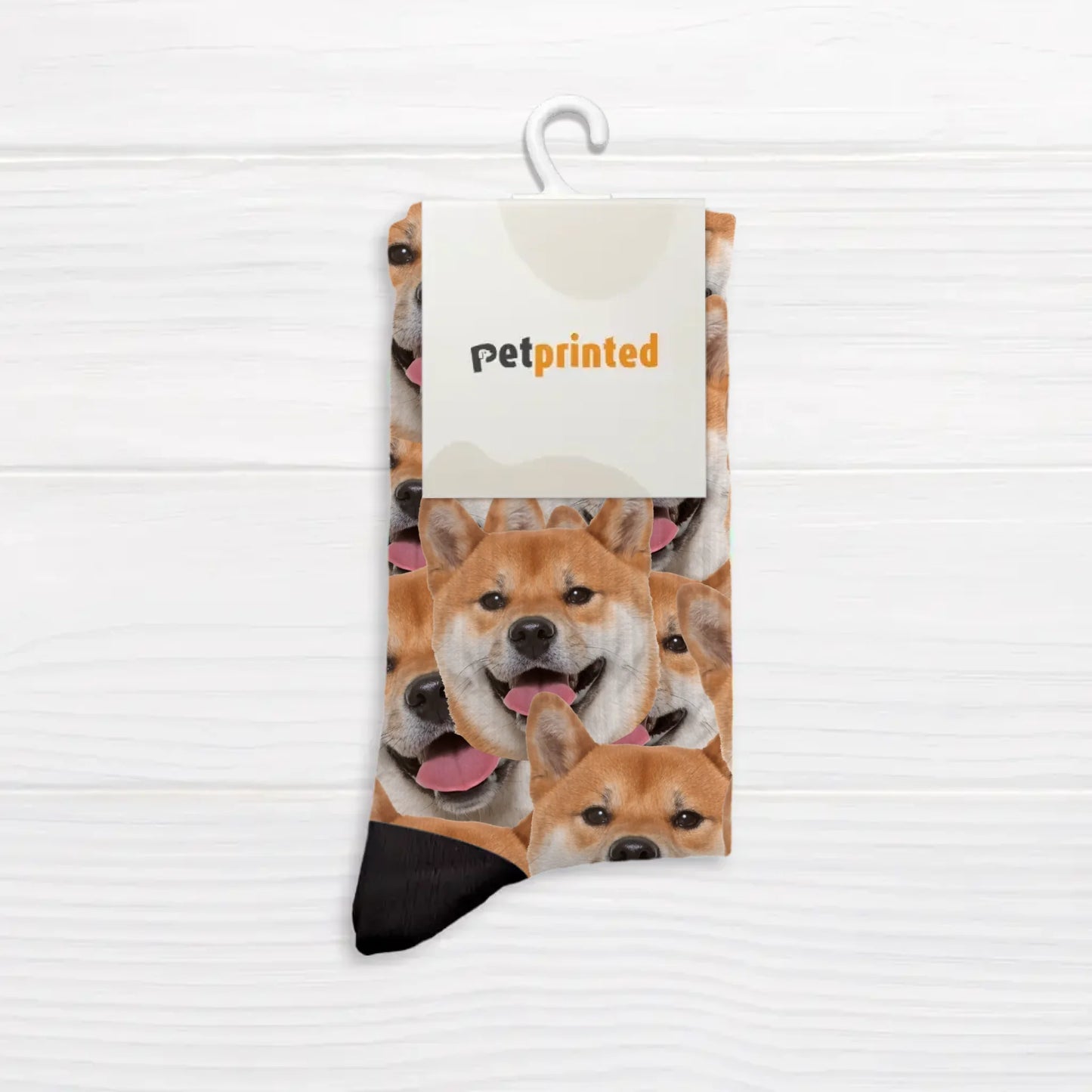 Personalised Socks With Dog Or Cat - Wild photo pattern