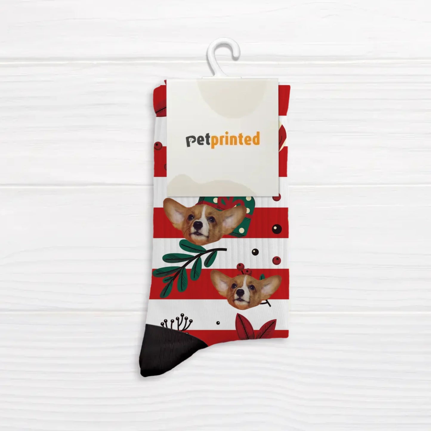 Personalised Socks With Dog Or Cat - Merry Christmas