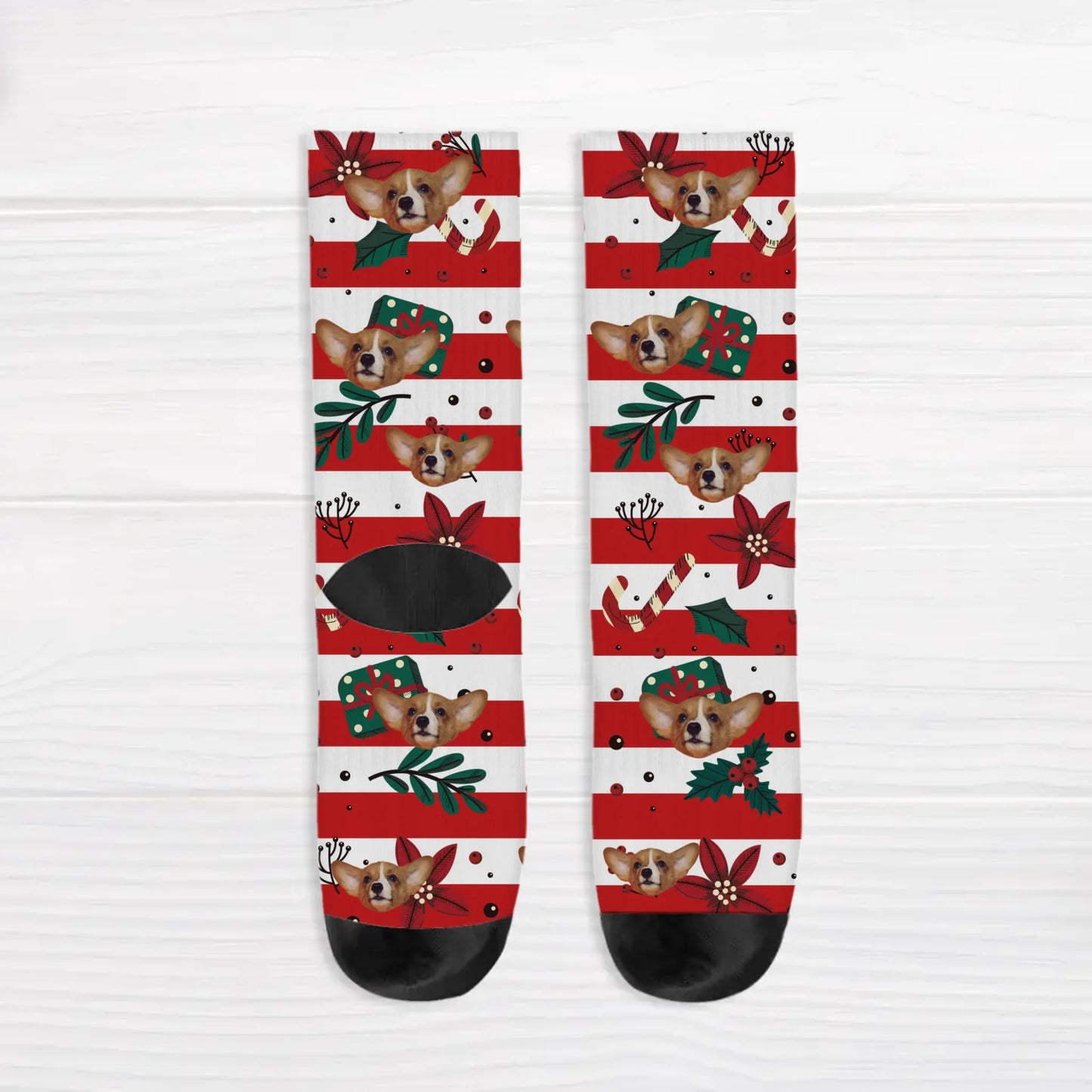 Personalised Socks With Dog Or Cat - Merry Christmas