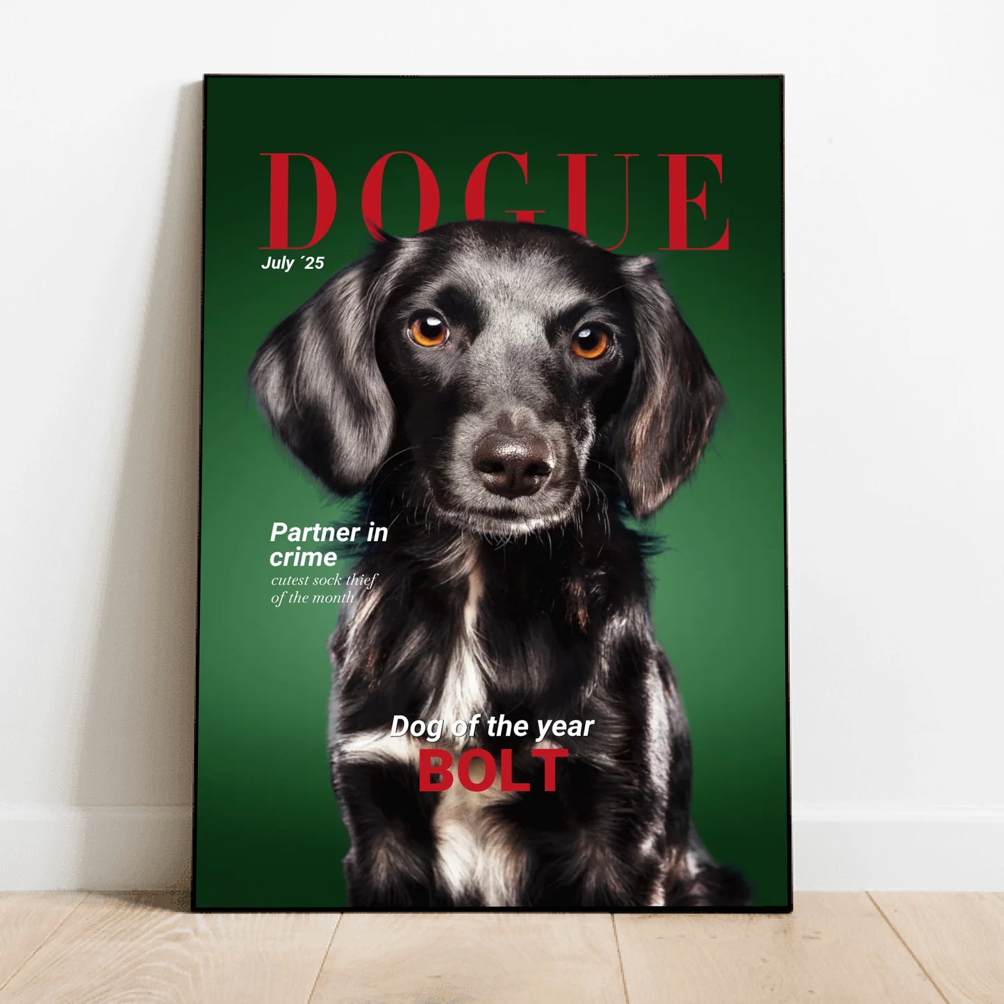Personalised Poster With Dog - Dogue