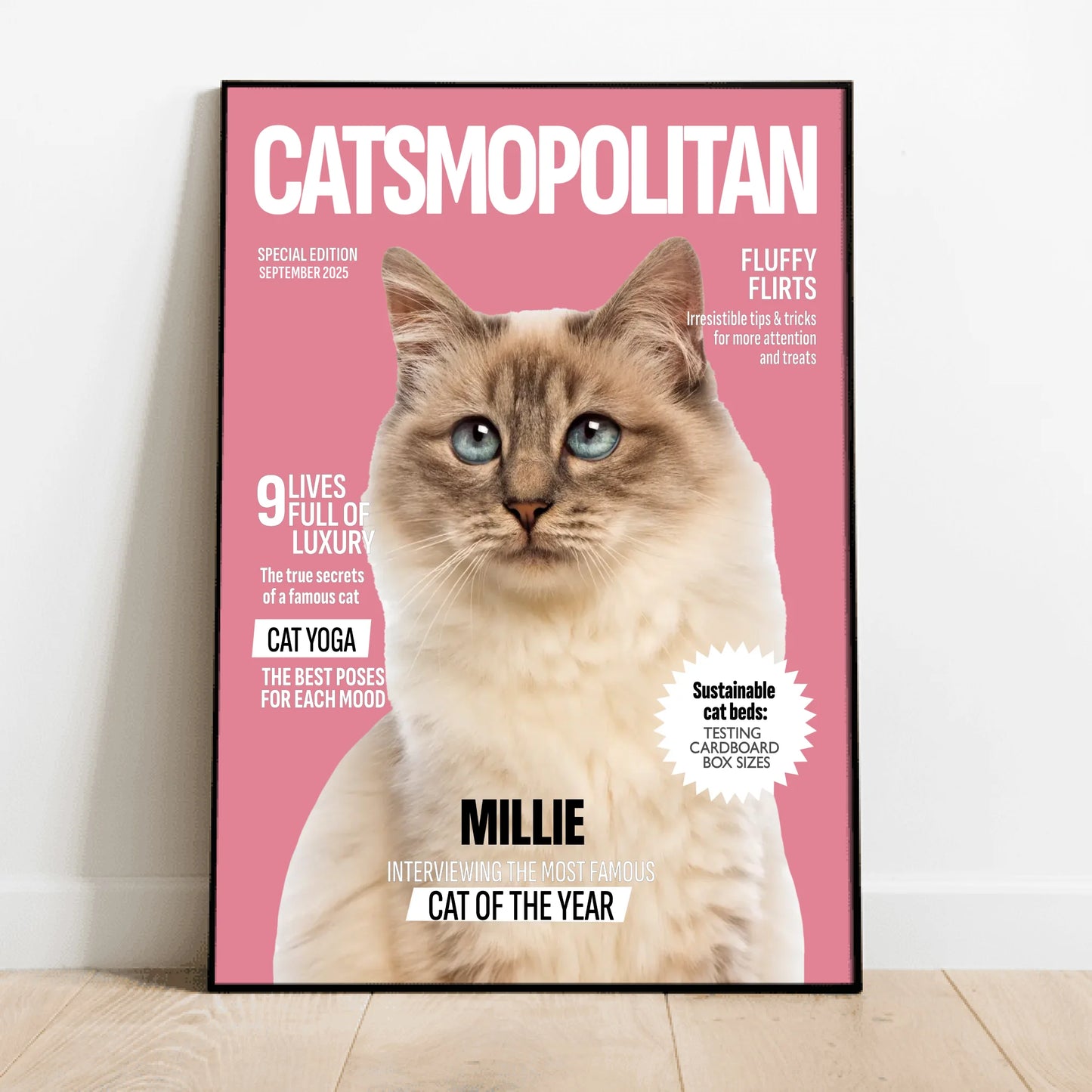 Personalised Poster With Cat - Catmopolitan