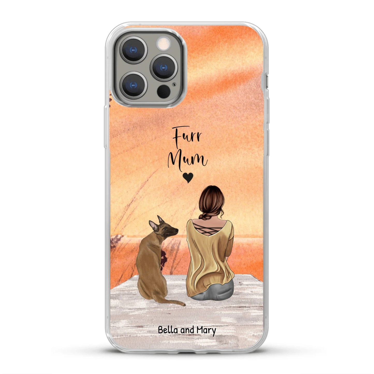 Together with my pet - Personalised Phone Case
