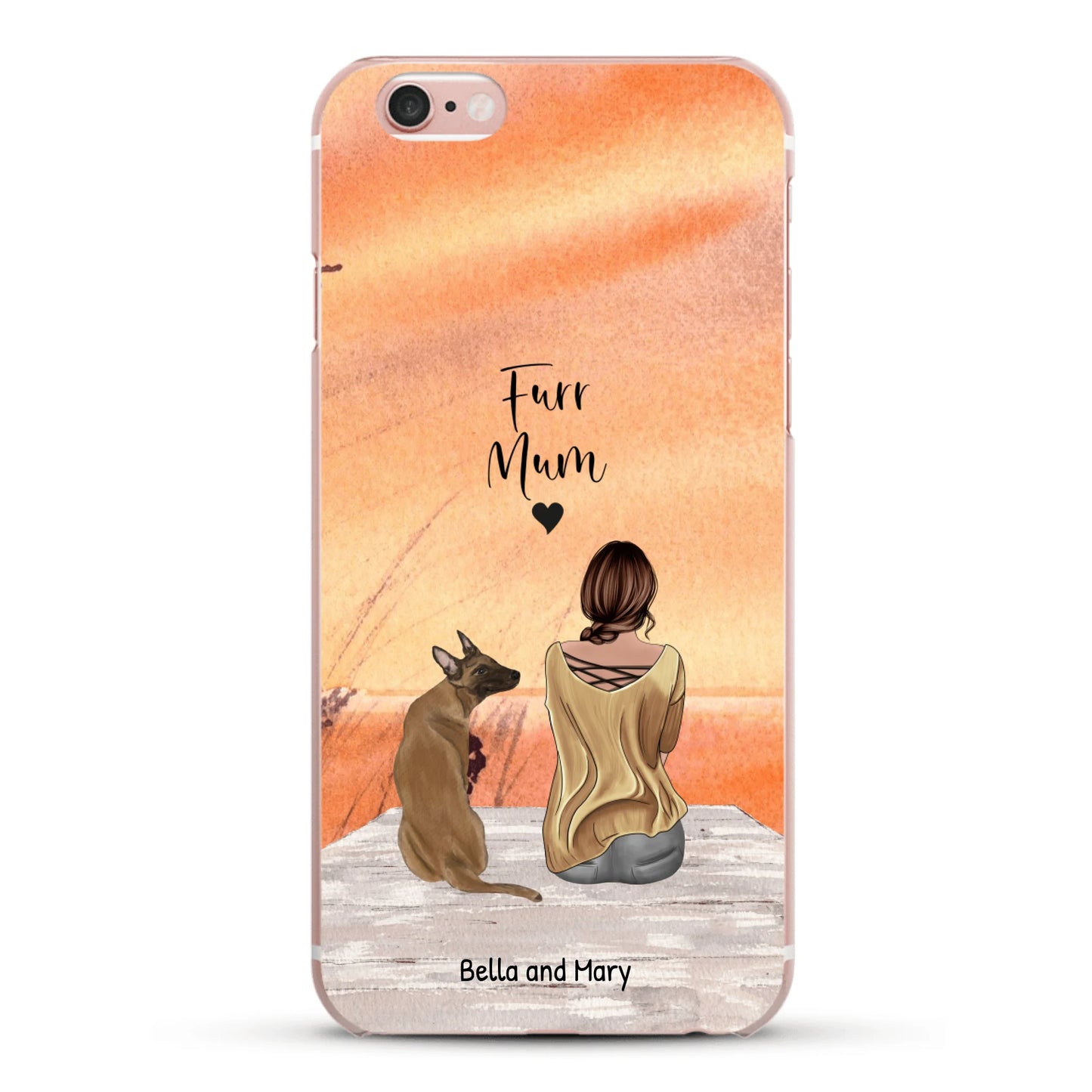 Together with my pet - Personalised Phone Case