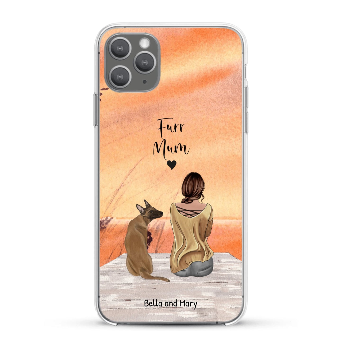 Together with my pet - Personalised Phone Case