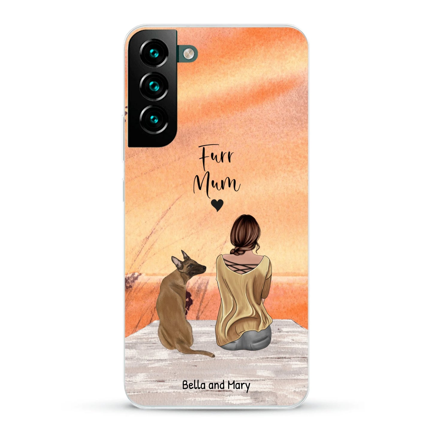 Together with my pet - Personalised Phone Case
