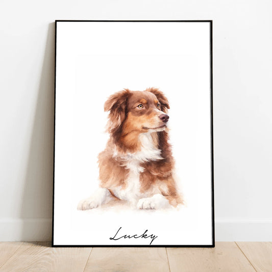 Personalised Poster - Watercolours