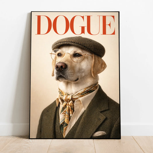 Personalised Poster With Dog - Dogue