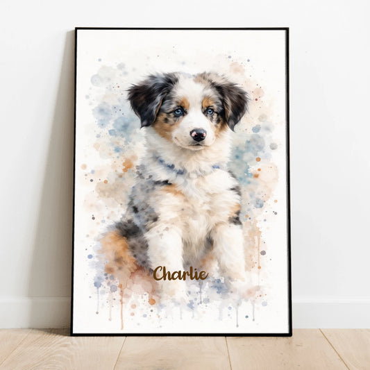 Personalised Poster - Watercolour Realistic Portrait